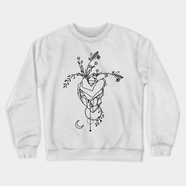 FLORAL WOMAN Crewneck Sweatshirt by GloriaSanchez